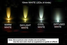 *USA* 20x 1-4 kinds 10mm Ultrabright White LEDs (Warm,Daylight,Cool & Diffused)