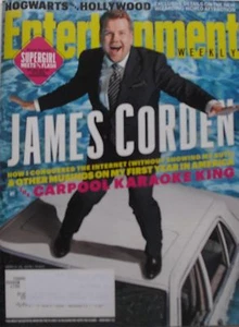 JAMES CORDEN March 2016 ENTERTAINMENT WEEKLY SUPERGIRL MEETS THE FLASH - Picture 1 of 1