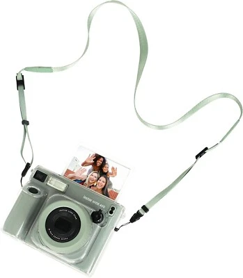 Protective Clear Case For Fujifilm Instax Wide 400 Camera Carrying Cover + Strap - Image 1 of 4