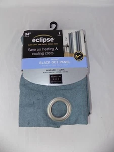 Panel de Cortina Eclipse Blackout, 84 pulgadas, Colección Signature Gris Pizarra NUEVO - Imagen 1 de 2