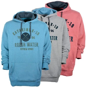Kitaro Hoody Kapuzenpullover Sweatshirt Herren Blau Grau Rot Plusgröße - Picture 1 of 10