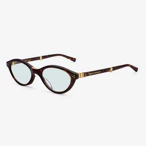 GENTLE MONSTER Takion T1 Tortoise Round Acetate Sunglasses Green Lens UV Block - Picture 1 of 7