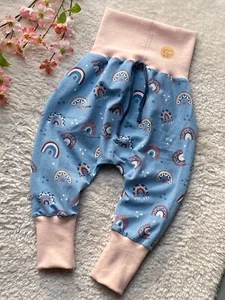 ♥ Pumphose Baggy Pants Kinder ♥ Gr. 74/80 NEU Handmade *Regenbogen* - Bild 1 von 1