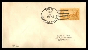Mayfairstamps US Naval 1951 USS Gearing Cover aar_81083 - Picture 1 of 2