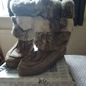 Alpaca Comb Brown Boots Wortmann Size 7 The original Fun & Co VGC - Picture 1 of 6