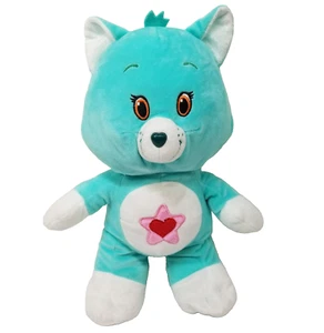 Care Bears Cousin Proud Heart Cat Plush Kelly Toy 2017 Turquoise Pink Heart Star - Picture 1 of 13