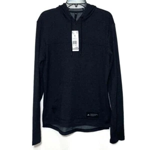 Adidas Men's Urban Global Hoodie, Small, Black Sweater Pullover New - Picture 1 of 6