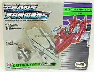TRANSFORMERS GIG FLATTOP MICROMASTERS AUTOROBOT TURBOJET VINTAGE 1988 NEU IM KARTON - Bild 1 von 2