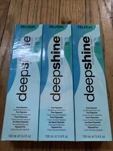 RUSK 3Pack 3.4oz Deep Shine Demi Permanent Creme Hair Color 7.66RR Red Blonde - Picture 1 of 3