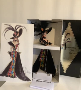 1993 Vintage Bob Mackie Maskerade Ball Barbie Puppe zeitlose Schätze NRFB NEUWERTIG - Bild 1 von 9