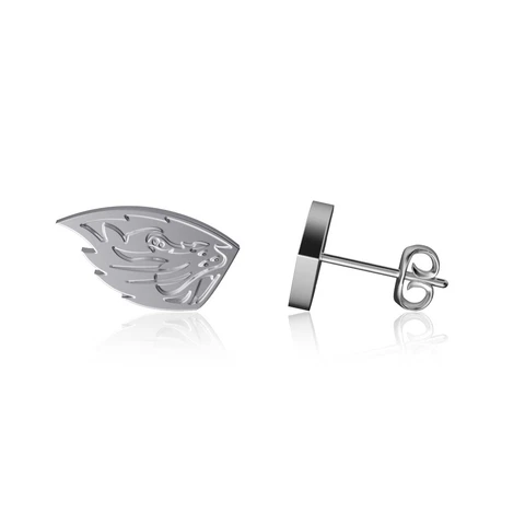 Dayna Designs Oregon State Beavers Team Logo Silver Post Earrings Cover