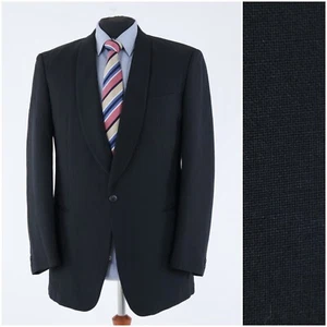 Herren Vintge Smokingjacke 44R UK Größe THE SOCIETY SHOP schwarz Sportmantel Blazer - Bild 1 von 13