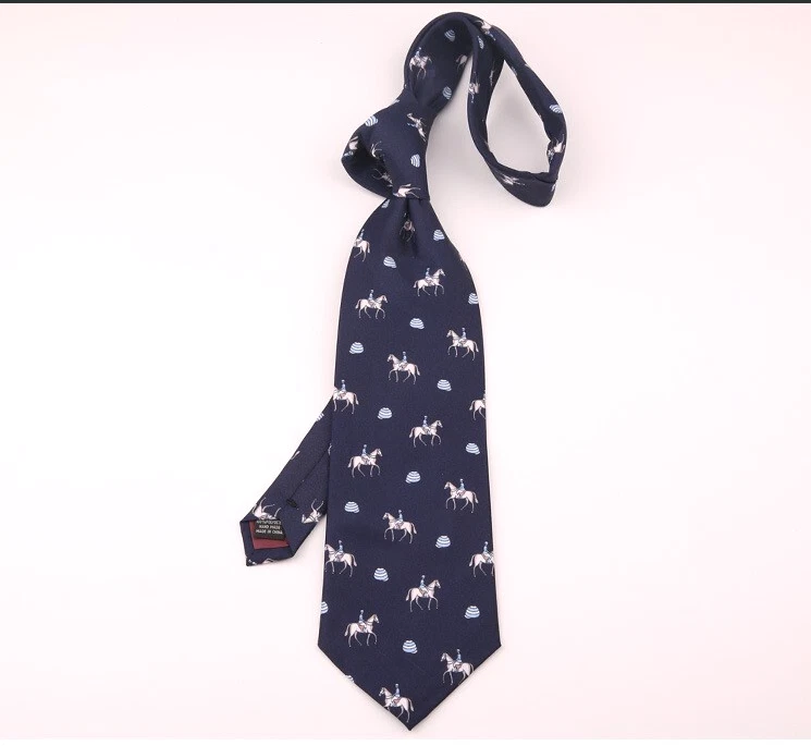 Nueva Corbata Clásica Lunares Azul Marrón TEJIDA JACQUARD Estampada Para Hombre Foto 1 de 1