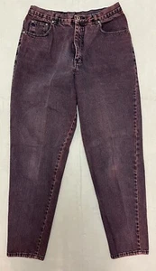 Vintage 90’s LA BLUES Acid Wash Purple High Rise Tapered Leg Jeans Women’s 31x30 - Picture 1 of 12