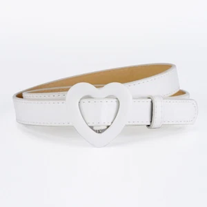 Kids Girls Boys Toddler Shiny Waist Belt Adjustable Buckle PU Leather Waistband - Picture 1 of 26