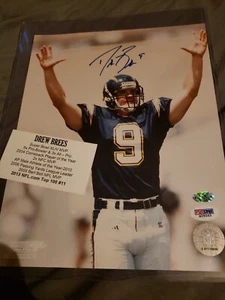Drew Brees signed 8x10 Chargers PSA/DNA Certified  - Picture 1 of 2