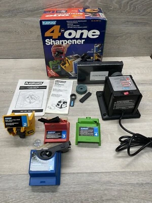 PLASPLUGS 4 in One Sharpener - Chisel Masonry Drill Knife Scissor - Image 1 of 4