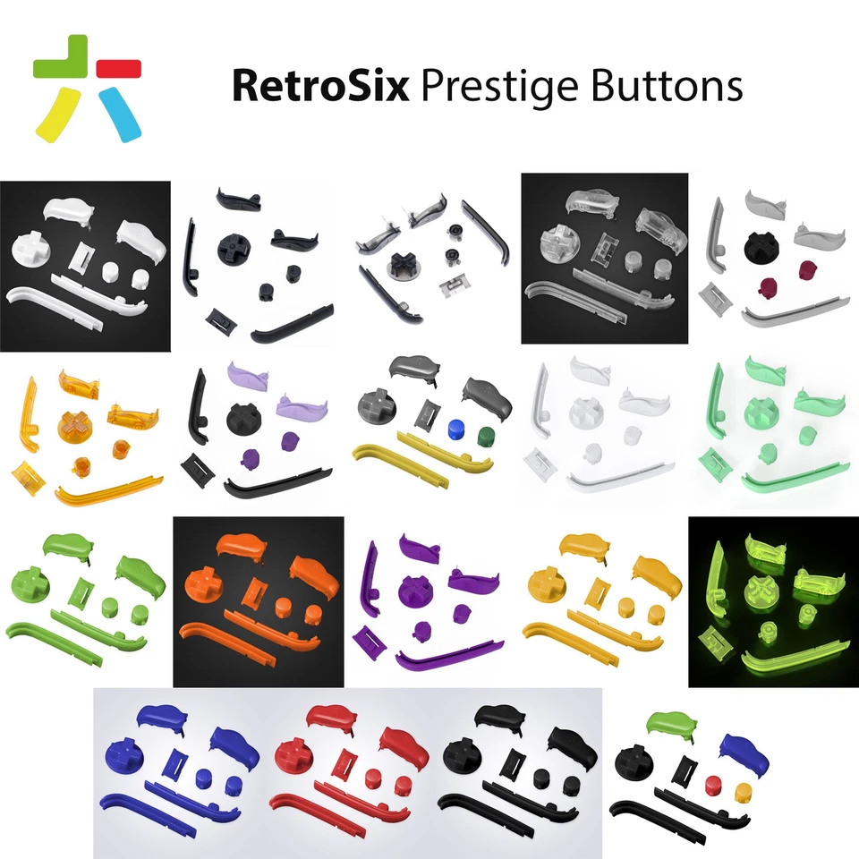 FÜR NINTENDO RetroSix Prestige Knöpfe in verschiedenen Farben für Game Boy Advance GBA