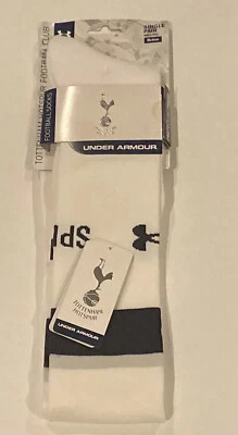 Under Armour EPL Tottenham Hotspur Football Club OTC Mens Soccer Socks Med White - Image 1 of 4