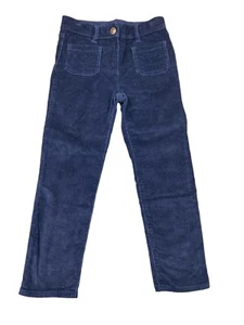 Jcrew Crewcuts Girl’s Navy Corduroy Patch Pocket Pants Size 7 - Picture 1 of 6