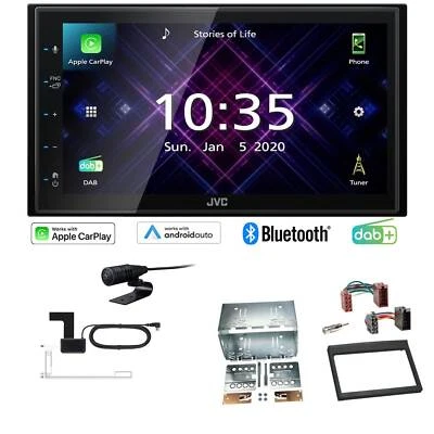 JVC Autoradio Apple CarPlay Android  DAB+ für Porsche 911 1997-2006 in schwarz - Bild 1 von 4