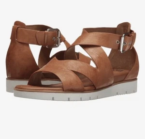 New Sofft Leather Mirabelle Size 7.5 Strappy Ankle Strap Slingback Sandals - Picture 1 of 6