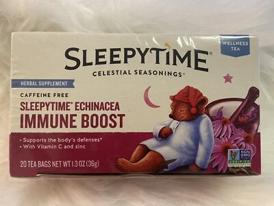 CONDIMENTOS CELESTIALES Sleepytime Wellness Equinácea Impulso Inmunológico 20 Bolsas de Té Foto 1 de 4