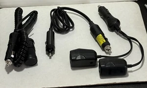 Used Lot Of 3-12V Cigarette Lighter Extension Cords & Radio Shack Duplex Ext.VGC - Picture 1 of 15