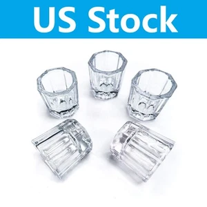 5x Style Glass Crystal Dappen Dish Cup Nail Art Acrylic for Liquid Powder Tools - Picture 1 of 1