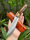 Custom machete camp pocket knife 5” Bearing steel forged, Rosewood handle & pod