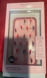 Kate Spade NEW Iphone 6.1” Pro Hardshell Case Clear Flower 49$ Msrp - Picture 1 of 5