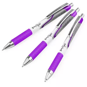 Zebra Classic Z-Grip penne a sfera volo - 1,2 mm - viola - confezione da 3 - Foto 1 di 3