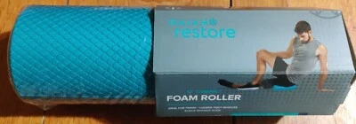 Gaiam FOAM ROLLER  12” Compact Restore Travel Size Ultra-Firm Muscle Tightness - Image 1 of 4