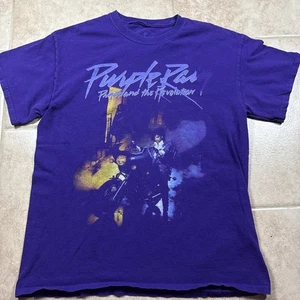 Prince Purple Rain T Shirt Men M Adult Purple Pop Music Album Retro Motorcycle - Picture 1 of 3