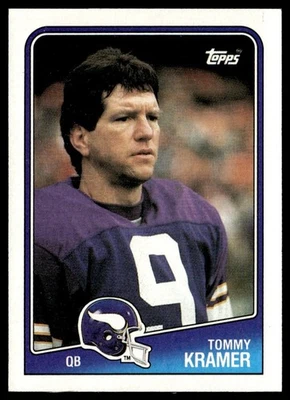 1988 Topps Tommy Kramer Minnesota Vikings #148 - Image 1 of 2