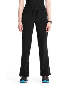 Cherokee Infinity Scrubs Petite Drawstring Pant 1123AP BAPS Black Size Small New - Picture 1 of 12