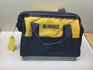 NEW DEWALT 13 X 10 X 9 Heavy Duty Nylon Medium Tool Bag 6 Pockets Skids N037466 - Picture 1 of 13