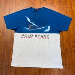 Vintage Polo Sport Ralph Lauren Shirt Mens Size Large Wind Surfing - Picture 1 of 9