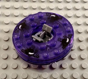 LEGO Translcent Purple Ninjago Minifigure Spinner with Black and White Pattern - Picture 1 of 1