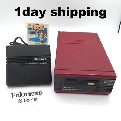 Nintendo Famicom Disk System Console New Belt RAM Adapter set Japan Tested - Image 1 of 4