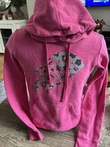 The North Face Pink Logo Graphic Hoodie Pullover Sweatshirt Damen Gr. Small - Bild 1 von 4