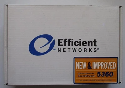 Efficient Networks SpeedStream; 5360 New & Improved; Modem; 120-5360-502 + Guide - Image 1 of 4