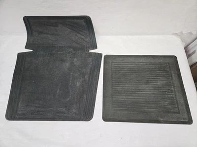 Set Of 2 Vintage Greenish Blue Floor Mats Unbranded Foto 1 de 4