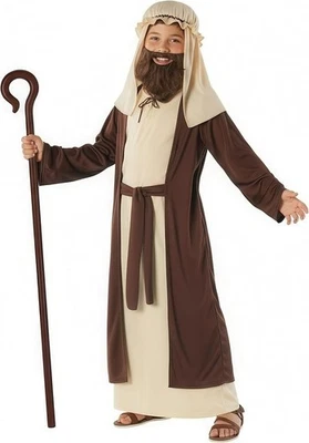 MORPH COSTUMES Kids St Joseph Costume Boys Nativity Innkeeper Shepherd Christmas Fancy Dress