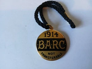 Brooklands Members Badge 1914 Brooklands Motor Course. Motorsport Badge. - Bild 1 von 3