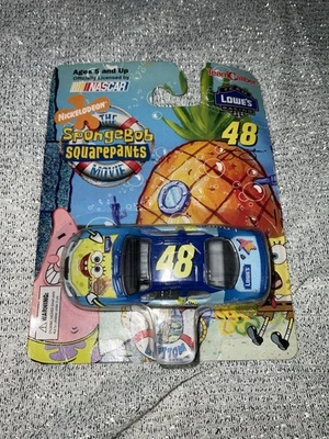 Jimmie Johnson SpongeBob SquarePants 1:64 NASCAR Diecast Lowe's Team Caliber New - Image 1 of 4