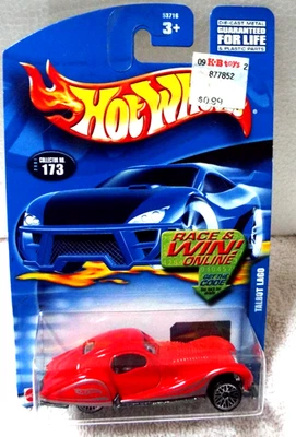 Hot Wheels Mattel Talbot Lago Red Silver Die Cast 2001 Collector #173 NIP - Image 1 of 4