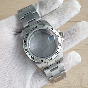 Für NH35/36/4R Uhrwerk 39MM 316 Edelstahl Uhrengehäuse Armband Saphirglas - Bild 1 von 8