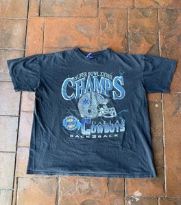 Vintage 1994 Dallas Cowboys Lighting Super Bowl XXVIII Champs Shirt T-Shirt 2XL - Bild 1 von 7