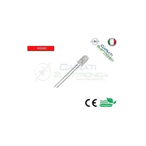 50 pz Led 5mm Rosso Rossi 10000mcd alta luminosità - Foto 1 di 1